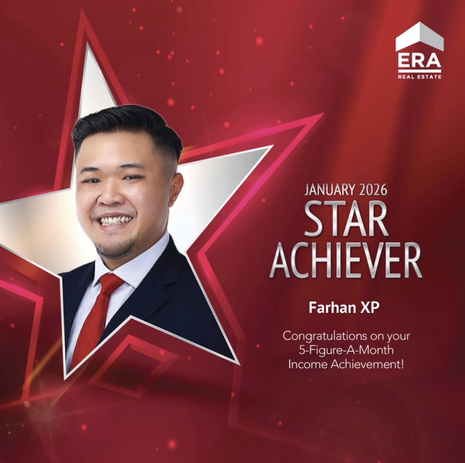 Farhan XP ERA Star Achiever award for January 2026